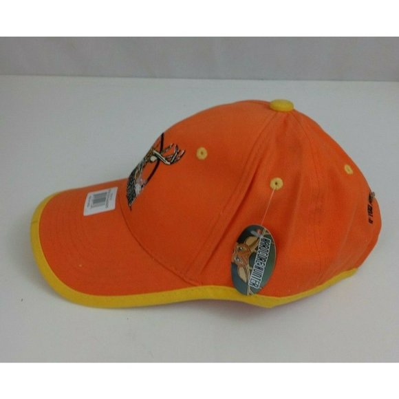 New HardCore Hunter Orange Embroidered Adjustable Baseball Cap - Picture 6 of 6